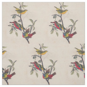 Tela Vida silvestre de las aves de Bunting de Audubon