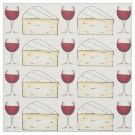Tela Vidrio de vino rojo y comida cremosa de queso fres