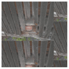 Tela Viejos tableros del granero y ladrillo rojo viejo