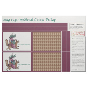 Tela "Viernes Casual" medieval DIY Mug Rugs