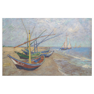 Tela Vincent van Gogh - Barcas de Pesca en la Playa