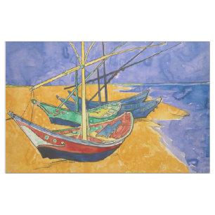 Tela Vincent van Gogh - Barcos de Pesca en la Playa