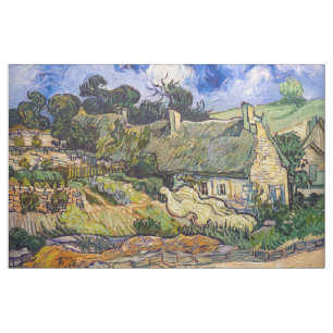 Tela Vincent Van Gogh - Cabañas con Tejado en Cordevill