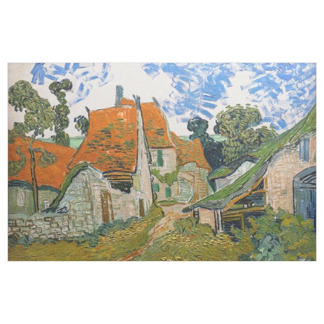 Tela Vincent van Gogh - Calle de Auvers-sur-Oise (Yarda)