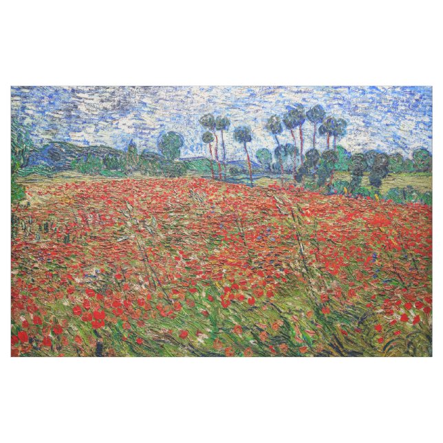 Tela Vincent van Gogh - Campo de amapola (Yarda)