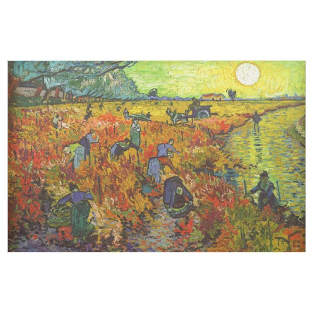 Tela Vincent van Gogh - El Viñedo Rojo (Yarda)