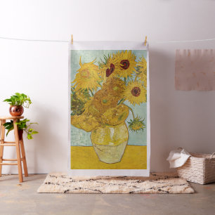 Tela Vincent Van Gogh - Jarrón con doce girasoles