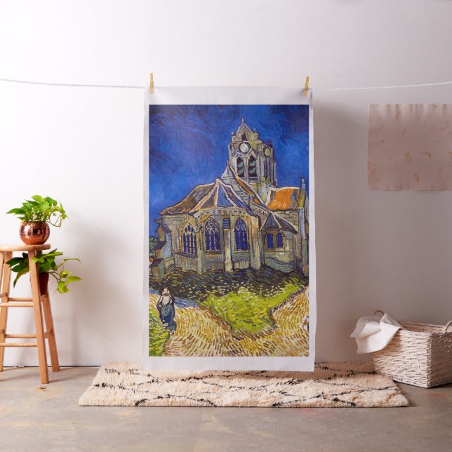 Tela Vincent van Gogh - La Iglesia de Auvers (In Situ)