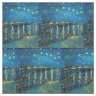 Tela Vincent Van Gogh Noche estrellada sobre el Ródano