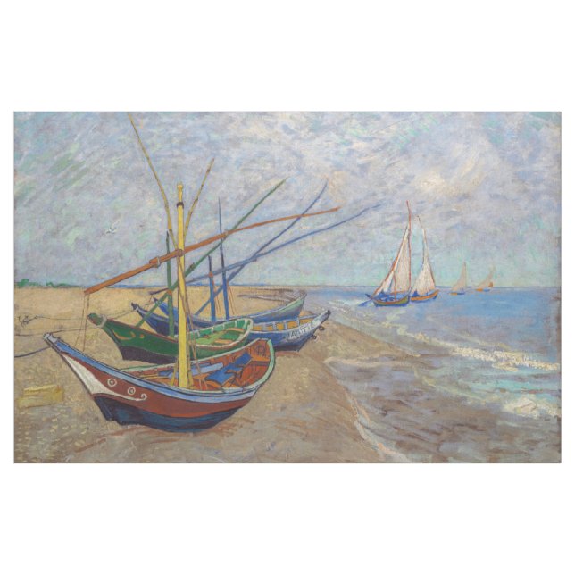 Tela Vincent van Gogh - Pescadores en la playa (Yarda)