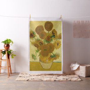 Tela Vincent van Gogh - Vase con quince girasoles