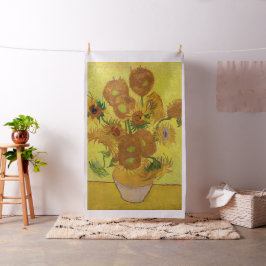 Tela Vincent van Gogh - Vase con quince girasoles