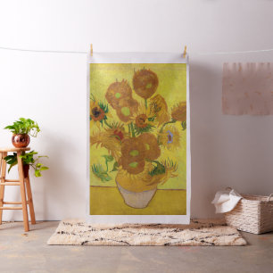 Tela Vincent van Gogh - Vase con quince girasoles