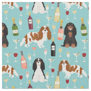 Tela Vino del rey Charles Spaniel