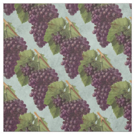 Tela Vinos y uvas púrpuras vintadas