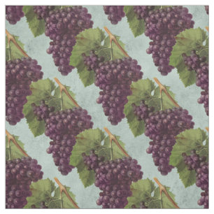 Tela Vinos y uvas púrpuras vintadas