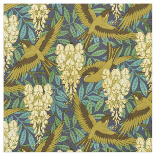 Tela Vintage Art Nouveau Birand Wisteria Pattern