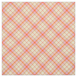 Tela Vintage Bold Girly Plaid Pink Yellow Naranja Cute