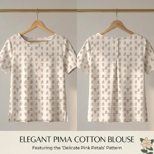 Tela Vintage de Algodón Pima con Estampado Floral