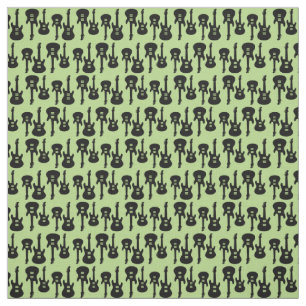 Tela Vintage Electric Guitars Music Art PERSONALIZADO B