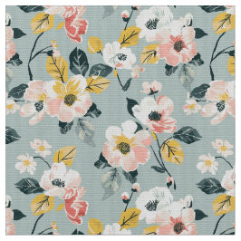 Tela Vintage Floral Seamless Pattern Fabric