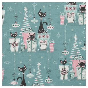 Tela Vintage Kitty Navidades II sxZ ©studioxtine