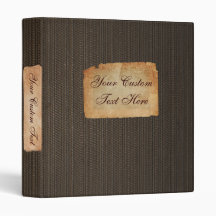Tela Vintage Personalizada con Carpeta de 1"