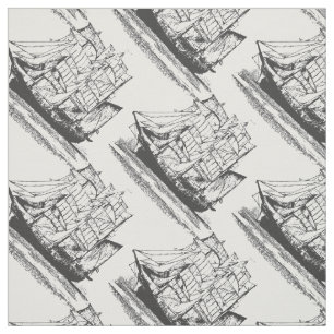 Tela Vintage Sailing Sailboat Windjammer