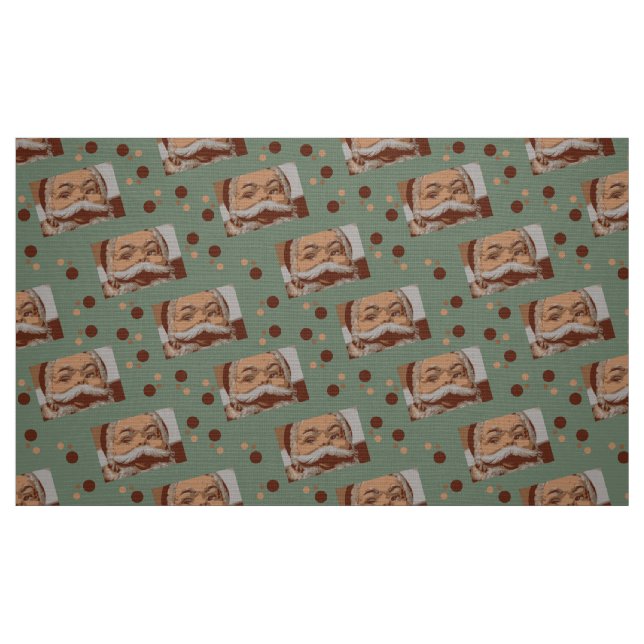 Tela Vintage Santa ("Cuarto gordo" (fat quarter))
