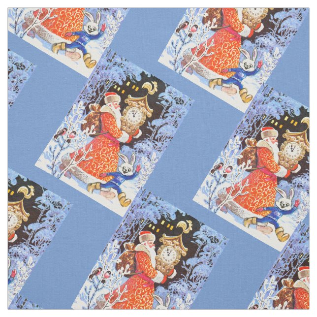 Tela Vintage Santa (Retal)