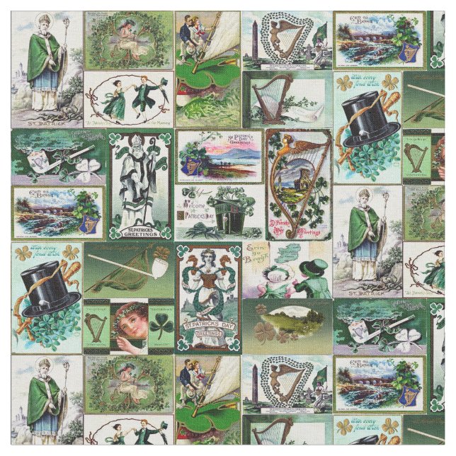Tela Vintage St Patrick (De cerca)