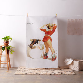 Tela Vintage Western Cowgirl Algo nuevo - Lg Imprimir