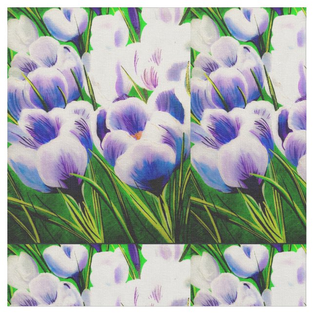 Tela Violet Crocus (De cerca)