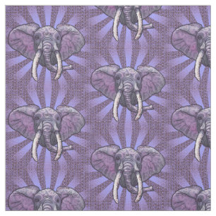 Tela Violet Elephant Face