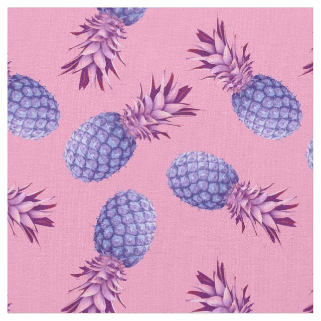 Tela Violet Pineapples (De cerca)