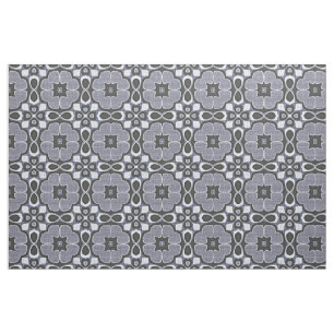 Tela Violeta Azul Oscuro Nouveau Deco Patrón de Batik d