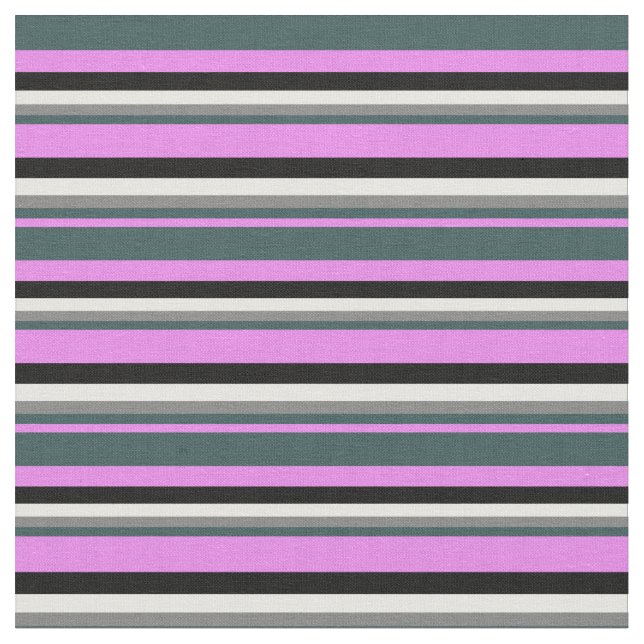 Tela Violeta, gris pizarra oscuro, gris, blanco y negro (De cerca)