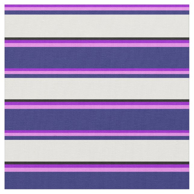 Tela Violeta oscura, violeta, azul de medianoche, blanc (De cerca)