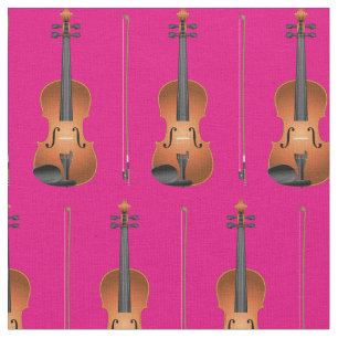 Tela Violins Music Musician Room Decoración Rosa