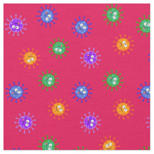 Tela Virus Cute Personalizado Corona Covid 19 virus ros