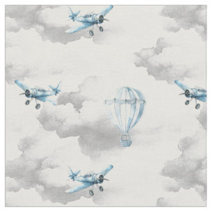 Tela Vivero infantil caprichoso Avión en nubes niño beb