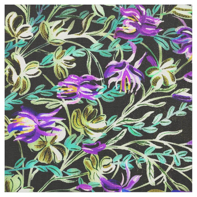 Tela Vivid Columbine Fabric (De cerca)