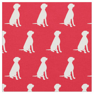 Tela Vizsla Dog Silhouette Mascota Red