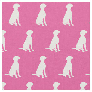 Tela Vizsla Perro Silhouette Mascota Rosa