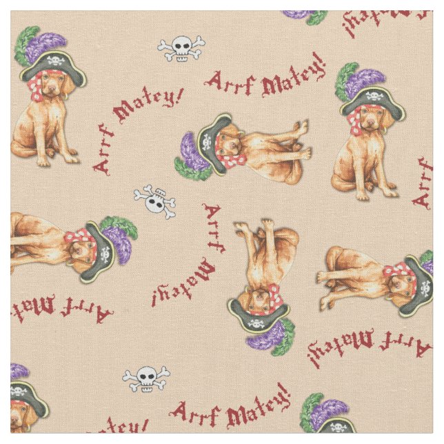 Tela Vizsla Pirate Fabric (De cerca)