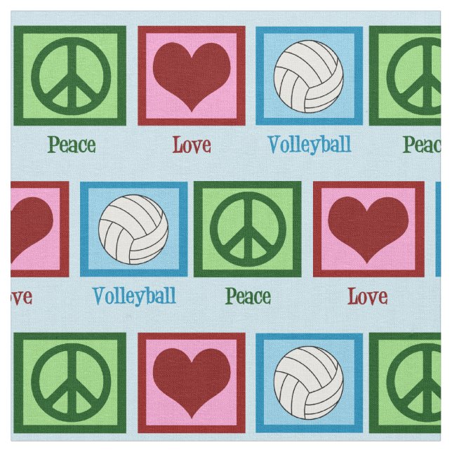 Tela Voleibol de amor por la paz (De cerca)