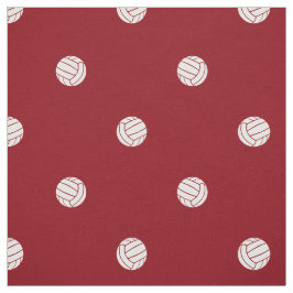 Tela volleyball de lunares sobre fondo rojo o CUALQUIER