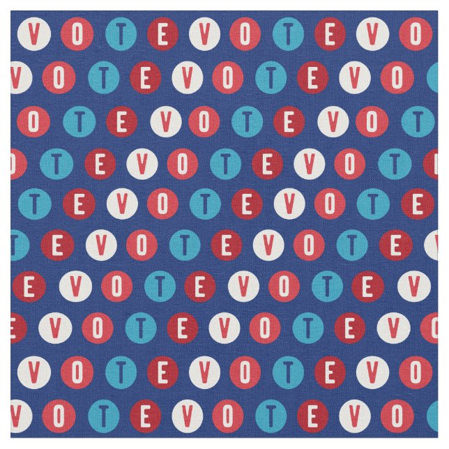 Tela Votación 2020 mod puntos navy (De cerca)