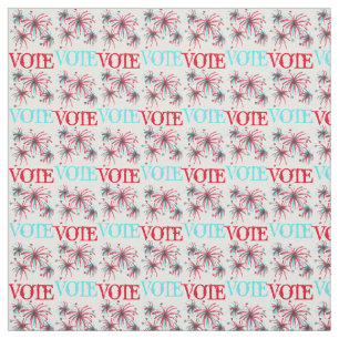 Tela VOTO Red Blue USA Patriótico Elections Day Firewor