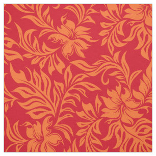 Tela Waikiki Hibiscus Hawaiian Pareau Floral